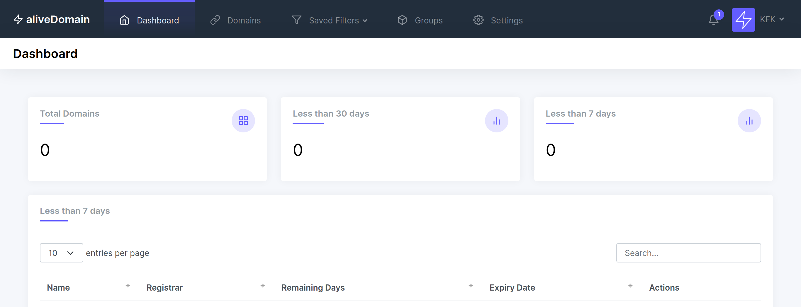 aliveDomain | Domain Monitoring Platform